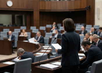 Türkiye Büyük Millet Meclisi'nde kürsüde konuşma yapan bir siyasetçi ve milletvekilleri.
